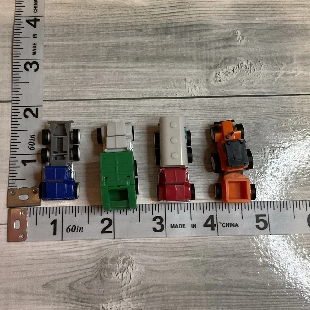 Colorful Toy Truck Set of 4 mini recycle truck
